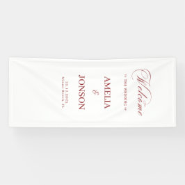 Stoff Hochzeit Willkommensschild Moderne Hochzeit  Banner