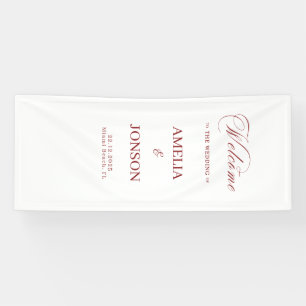 Stoff Hochzeit Willkommensschild Moderne Hochzeit Banner