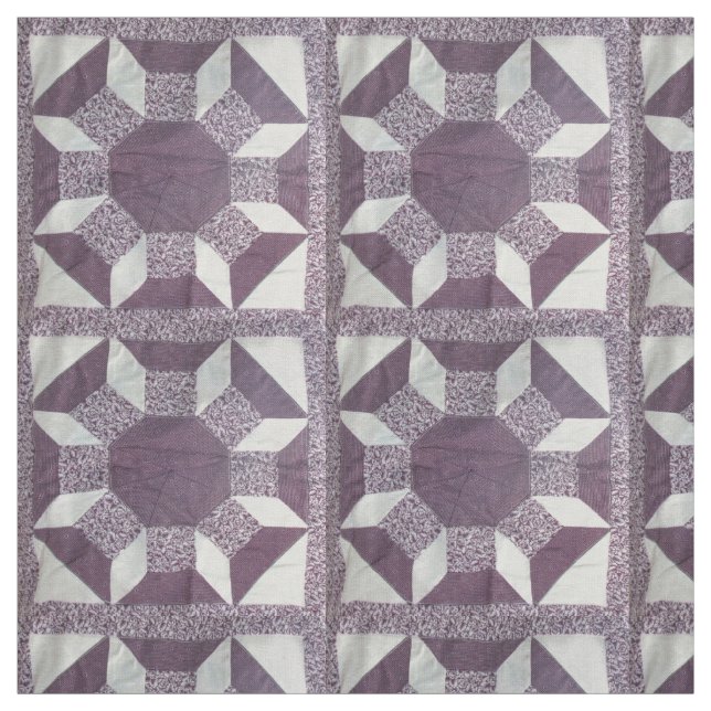 Stoff - Lila Quiltmuster (Muster)