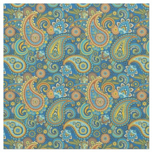 Stoff - mehrfarbige französische Paisley