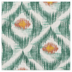 Stoff mit grünem Ikat-Muster