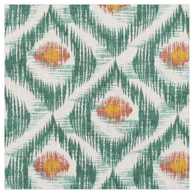 Stoff mit Ikat-Muster (Nahaufnahme)