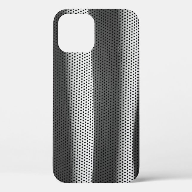 Stoff mit weißem und schwarzem Polka-Dot Case-Mate iPhone Hülle (Rückseite)