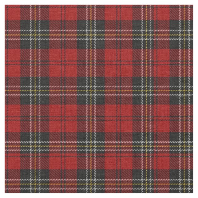 Stoff - Roter Tartan Macpherson Clan (Nahaufnahme)