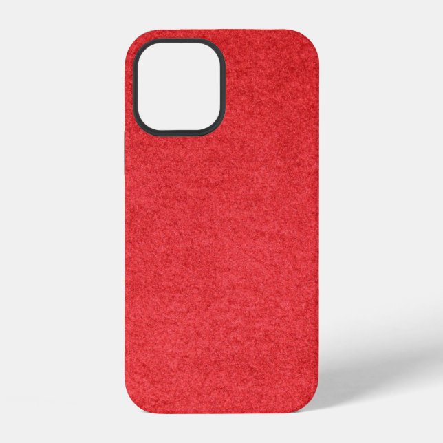 Stoff rotes Textilmaterial iPhone Hülle (Rückseite)