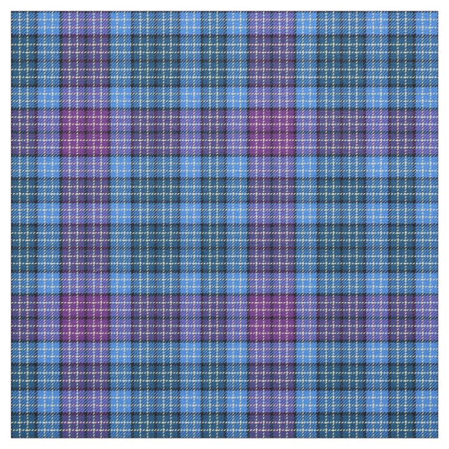 Stoff - Tartan Blue Pink Lila Green (Muster)