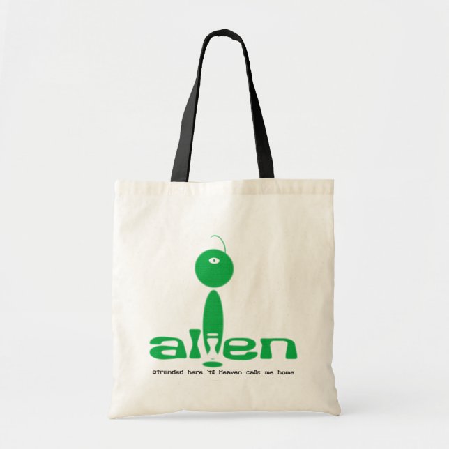 Stoff-Taschentasche des alien christliche Tragetasche (Vorne)