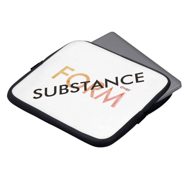 "Stoff über Form" Laptopschutzhülle (Vorne Oben)