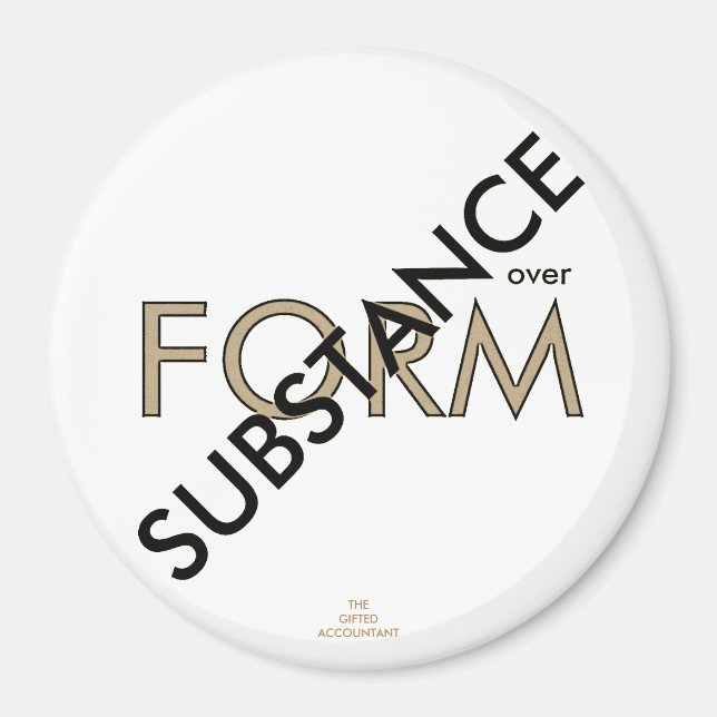 "Stoff über Form" Magnet (Vorne)