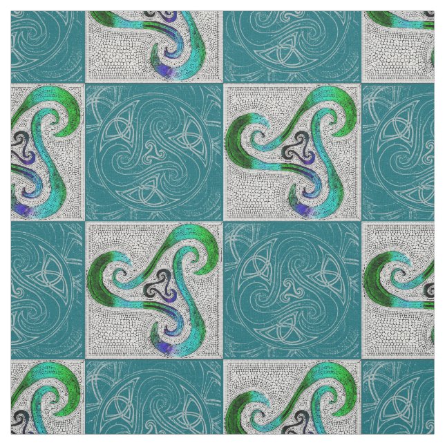 Stoffbahn celtic Triskele Stoff (Muster)