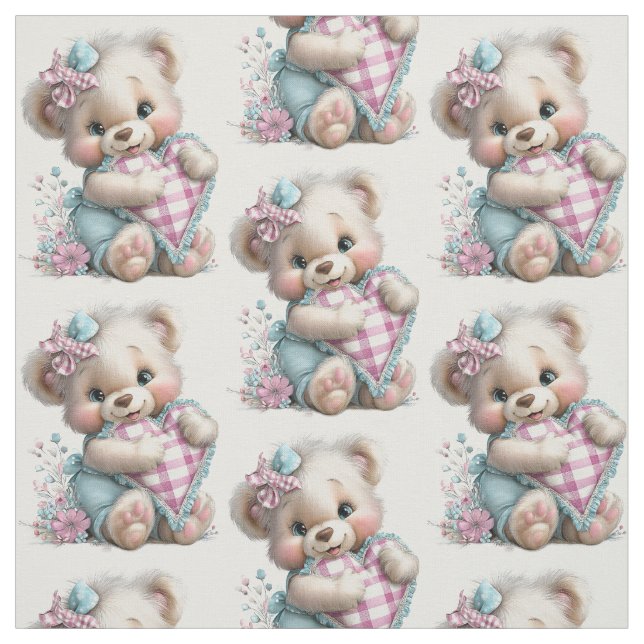 Stoffbär Teddy Baby Shower  Stoff (Muster)