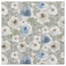 Stoffe aus den Rose Weiß und Blau
