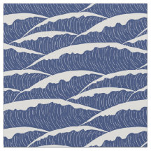 Stoffe aus dunkelblau und weiß