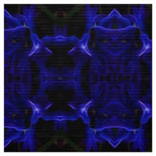 Stoffe aus schwarzem Mandalas und Blau