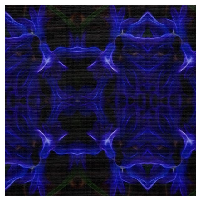 Stoffe aus schwarzem Mandalas und Blau (Muster)