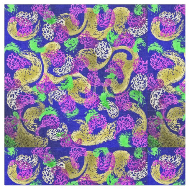 Stoffe, buntes Haus Textil schön elegant Stoff (Nahaufnahme)
