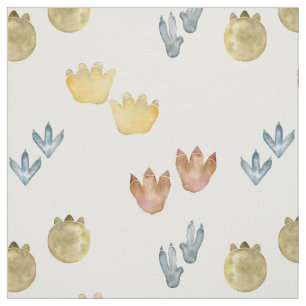 Stoffe mit Dinosaurier-Pfoten