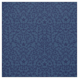 Stoffe mit dunkelblauer botanischer Ornament
