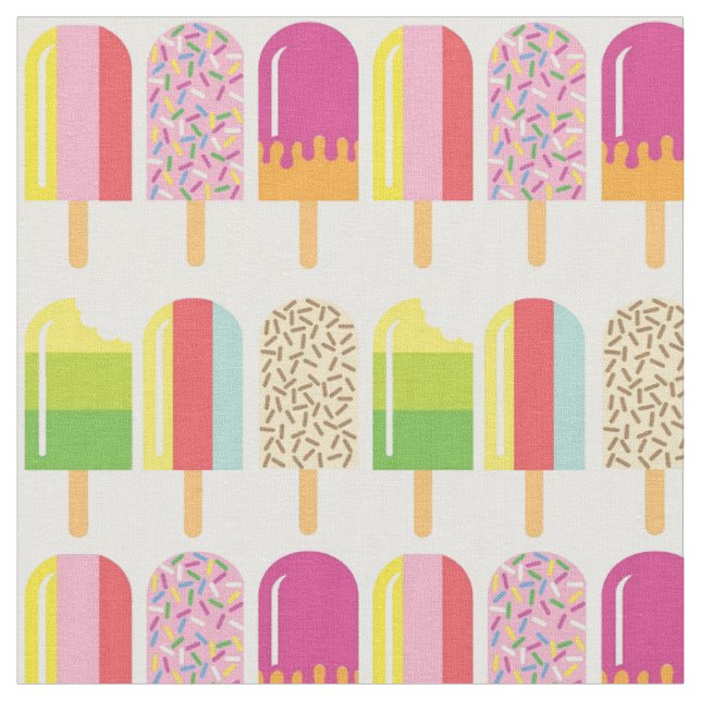 Stoffe - Rosa, Grün und Gelb - Eisklee (Nahaufnahme)