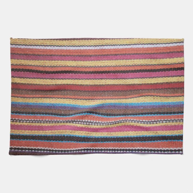 Stoffe Streifen Muster I + Ihre Ideen Geschirrtuch (Horizontal)