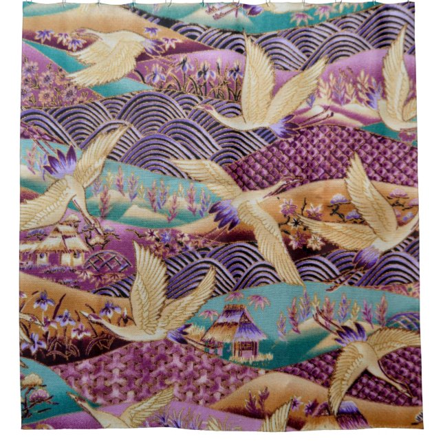 Stoffgewebe aus Spinnstoffen Duschvorhang (Vorderseite)