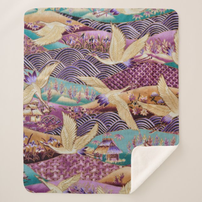 Stoffgewebe aus Spinnstoffen Sherpadecke (Vorderseite)