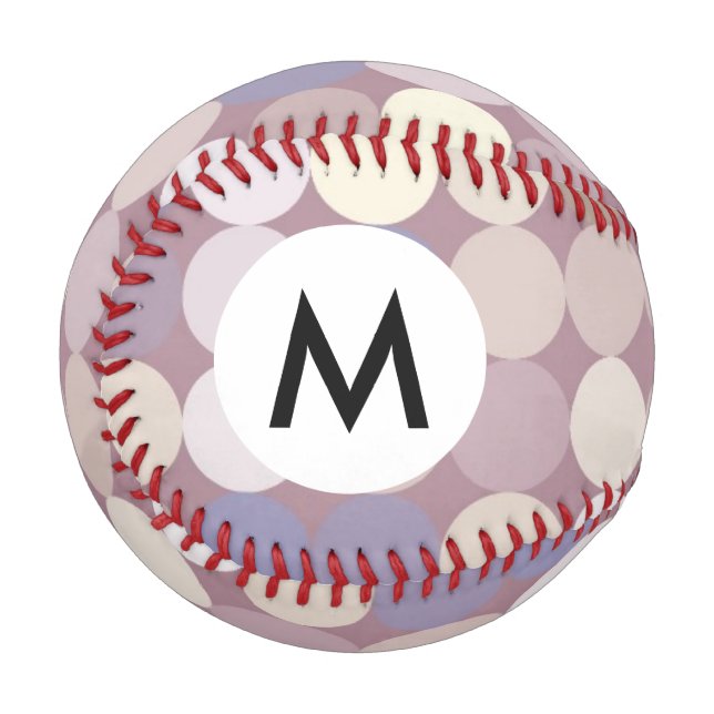 Stoffkreise abstrakte Muster Baseball (Vorderseite Links)