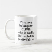 Stoffliebhaber Quilter Humor Zitat Personalisierte