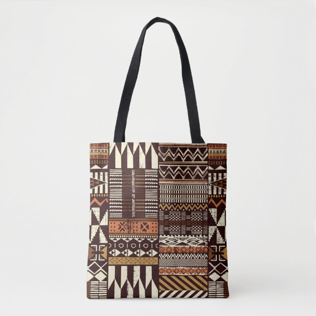 Stoffpatchwork im afrikanischen Stammesstil abstra (Vorderseite)