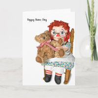 Stoffpuppe und Teddybär Namenstag