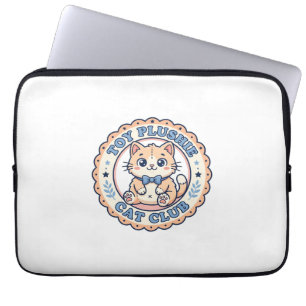 Stoffspielzeug Katze Niedliche Katze T-Shirt-Desig Laptopschutzhülle