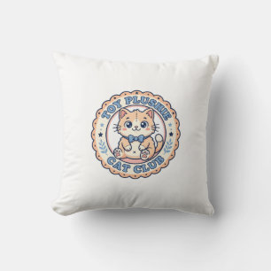 Stoffspielzeug Katze Süße Katze T-Shirt Design - S Kissen