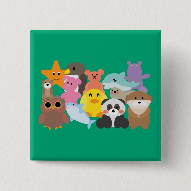 Stofftiere Button (Vorderseite)