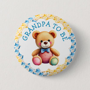 Stofftiere    Opa wird Großvater Baby-Party Button