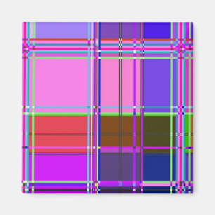 Stofftuchfarben Quadrate Magnet