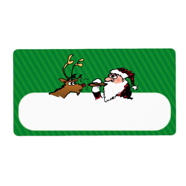 Stogie Lighting Santa Shipping Label (Vorne)