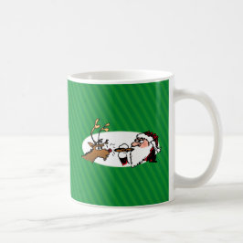 Stogie Santa Funny Cartoon Tasse