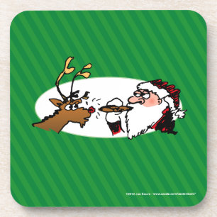 Stogie Santa Funny Cartoon Untersetzer