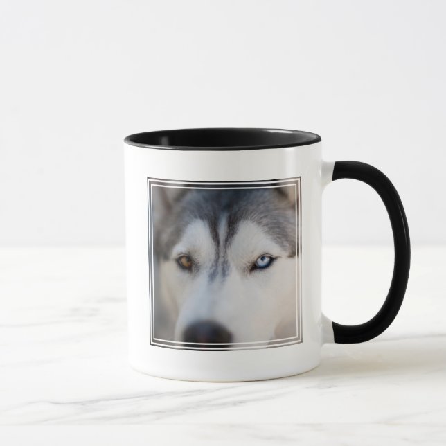 Stoiber Blick auf Alaskan Malamute Tasse (Rechts)