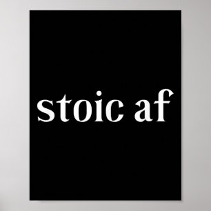 Stoic Af Roman Stoicism Geschenk des antiken Zeno  Poster