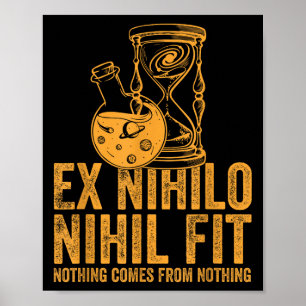Stoic Gold mit Translation Ex Nihilo Nihil Poster