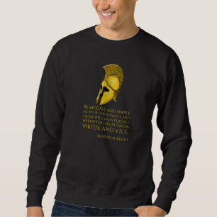 Stoic Greece Philosophy Zitat Marcus Aurelius Sto Sweatshirt