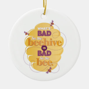 Stoic Marcus Aurelius Bad for the Beehive Ornament