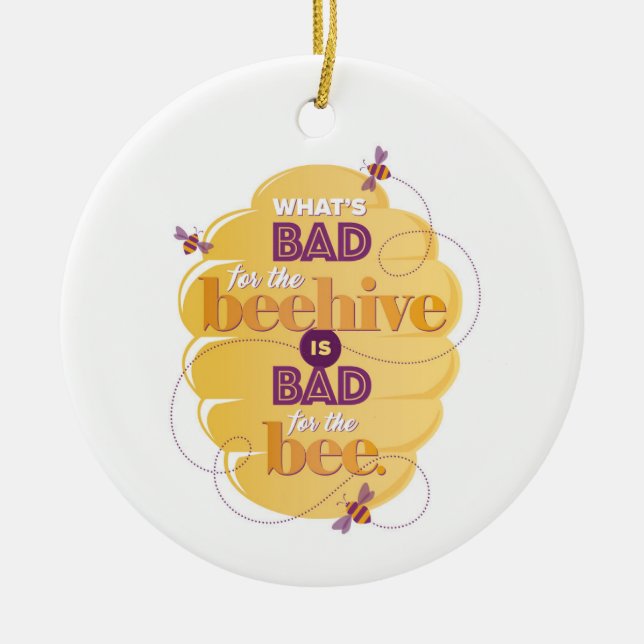 Stoic Marcus Aurelius Bad for the Beehive Ornament (Vorne)