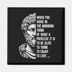 Stoic Philosopher Marcus Aurelius Shirt Motivation Magnet