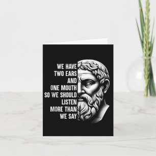 Stoic Philosopher Zeno of Citium Quote Motivationa Karte