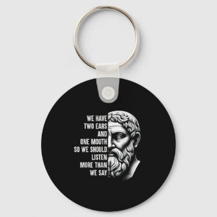 Stoic Philosopher Zeno of Citium Quote Motivationa Schlüsselanhänger