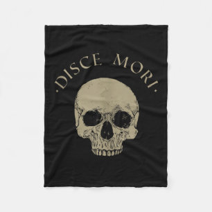 Stoic Philosophy Disce Mori Skull Stoicism Zitat T Fleecedecke