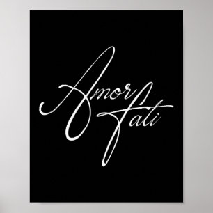 Stoic Philosophy Latin Zitat Amor Fati Liebe Ihre Poster