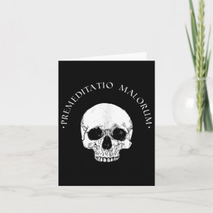 Stoic Philosophy Prämeditatio Malorum Skull Stoici Karte